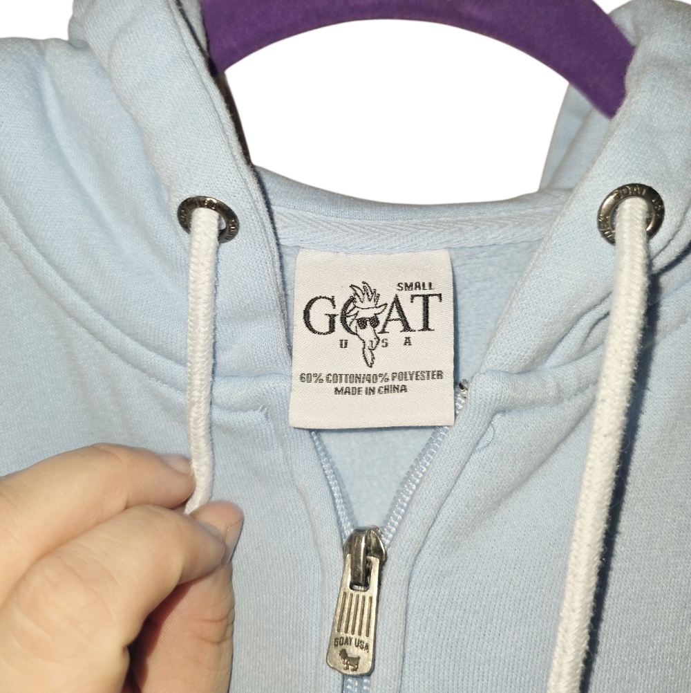 GOAT USA Zip Up Hoodie Small - Picture 3 of 6